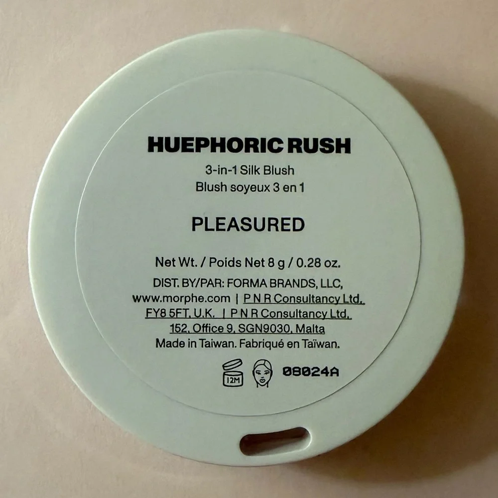 MORPHE Huephoric Rush 3-in-1 Silk Blush in Pleasured (Warm Pink) 0.28 oz / 8 g